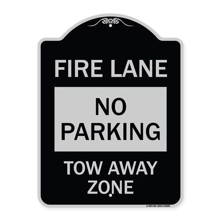 No Parking Tow-Away Zone Heavy-Gauge Aluminum Architectural Sign